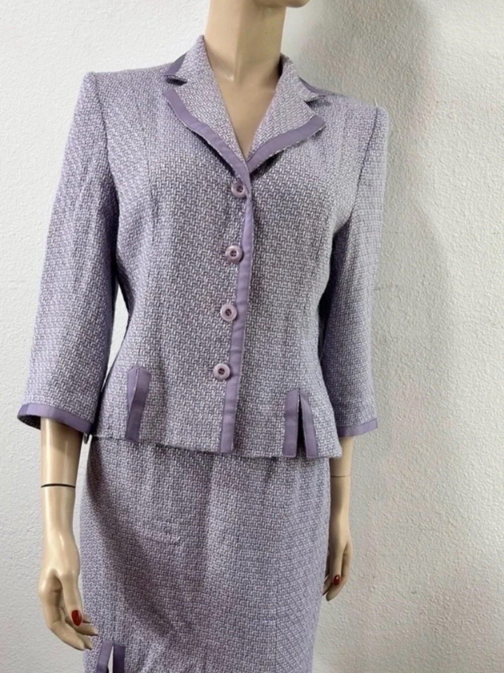 Bergamo by EBI Lilac Tweed Jacket
